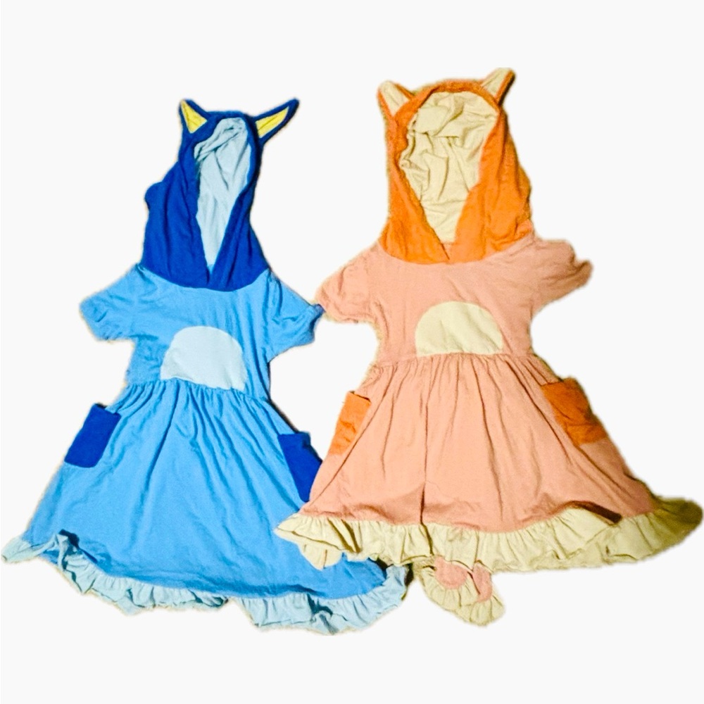 Bluey and Bingo Dresses